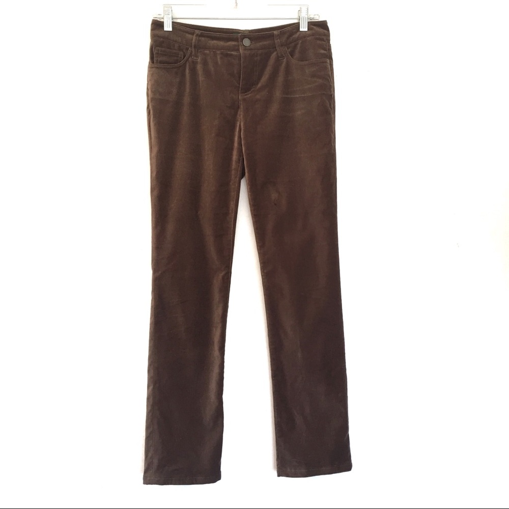 [LAUREN RALPH LAUREN]Cotton Brown Velvety Pants 2P